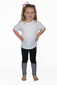 Black With Stripes - Pocket Pant - Kids