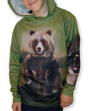 GRIZZLY BEAR Hoodie Chomp Shirt by MOUTHMAN®